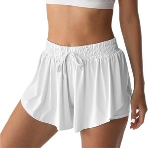 NWT Flowy Double Layer Running Tennis Shorts for Women Preppy Trendy